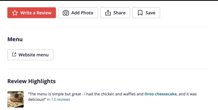 Customer Reviews Yelp