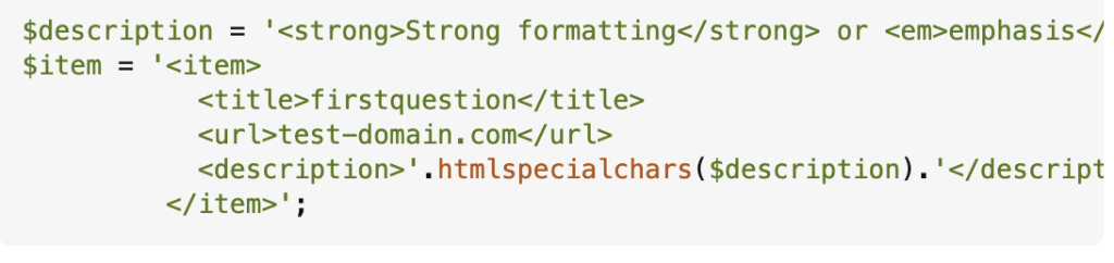 Html plus RSS feed 