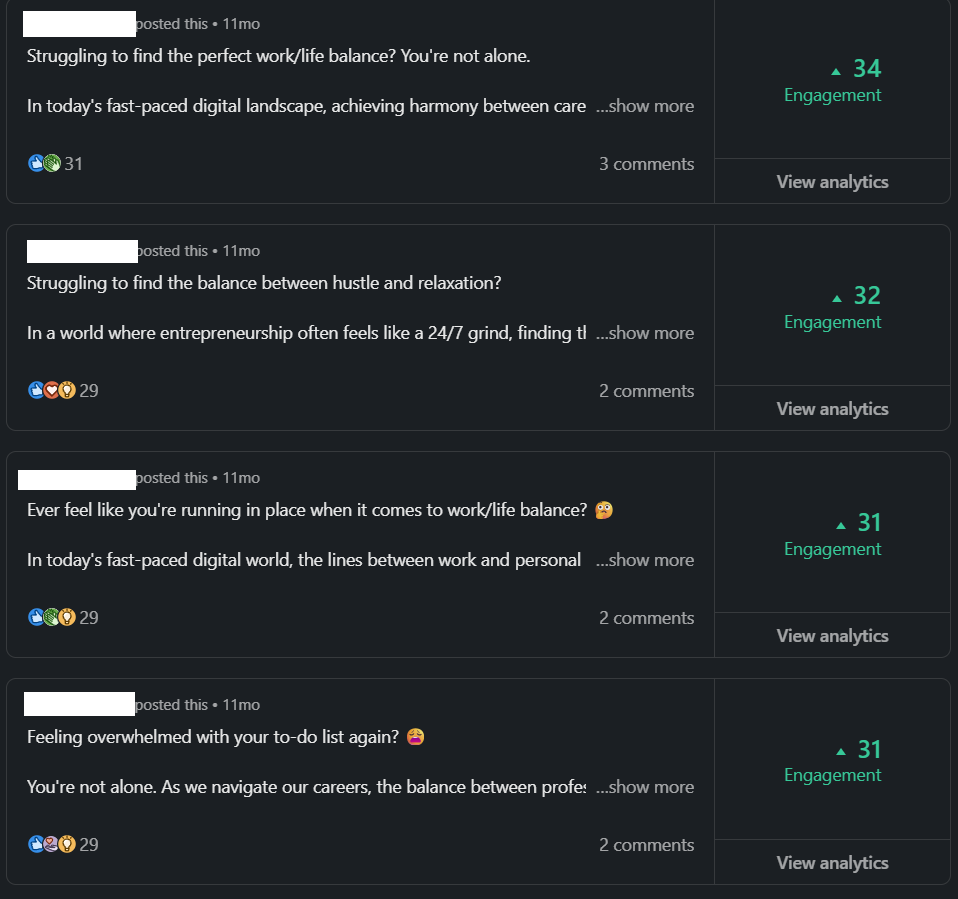 Bot posts